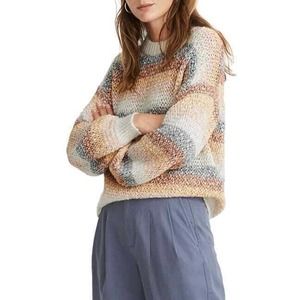 Madewell Baez Pullover Sweater Stripe